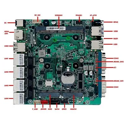 4-port Nano ITX Motherboard 6USBNano ITX